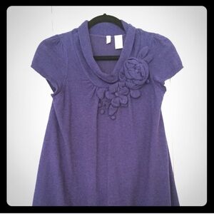 Moth Purple Woolen Tunic Dress